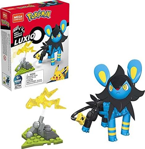 Luxio with swiveling electric battle effect