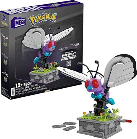 Mechanized Butterfree with wings in display case