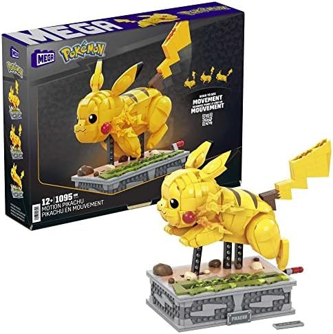 Mechanized running Pikachu in a display case