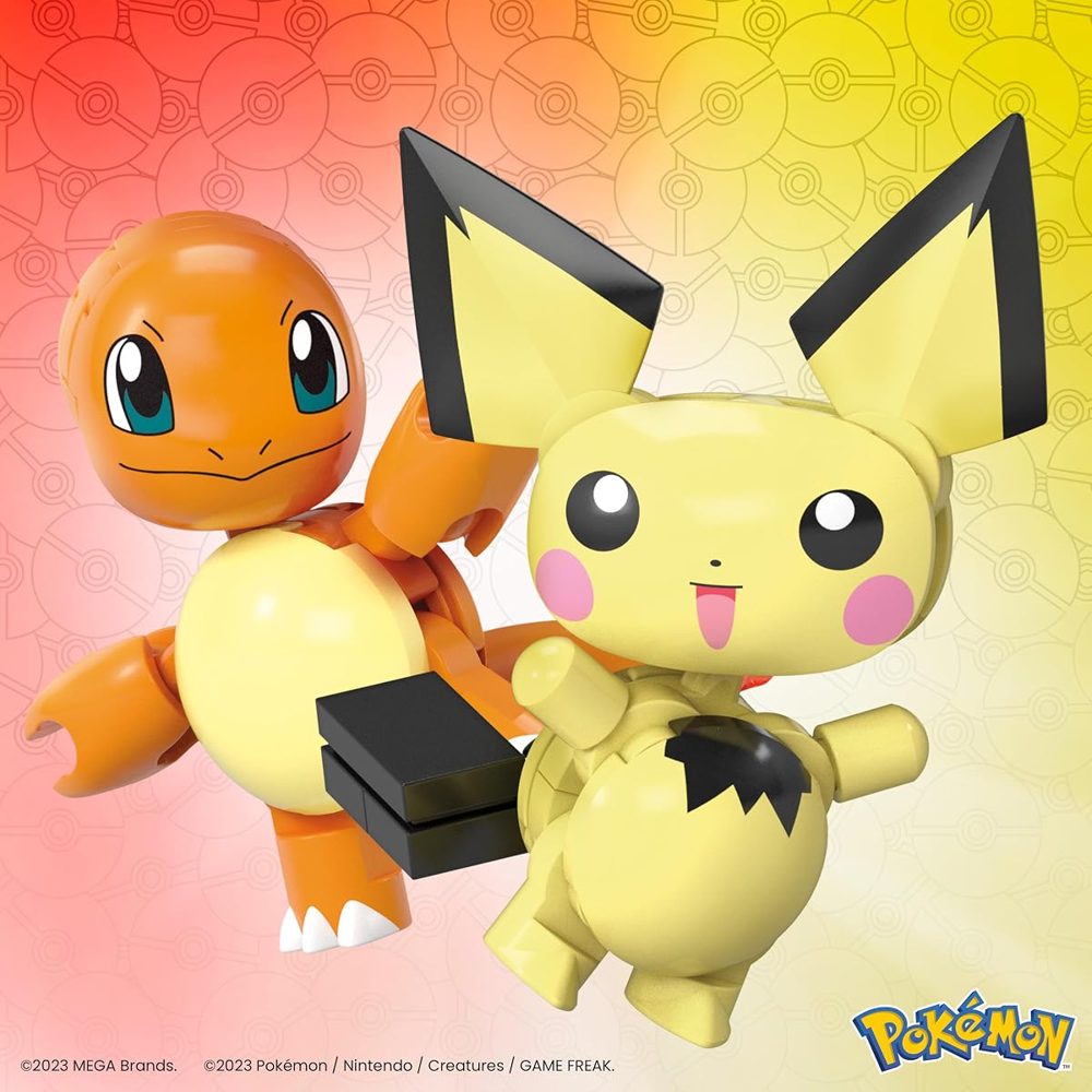 Pichu & Charmander Poké Ball Duo, 40 Pieces — view 5