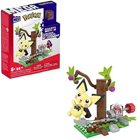 Pichu in a forest scene with motion crank