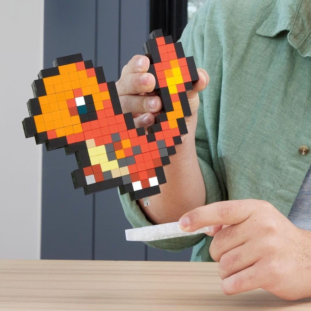 Retro Pixel Art Charmander, 6 Inches — view 5