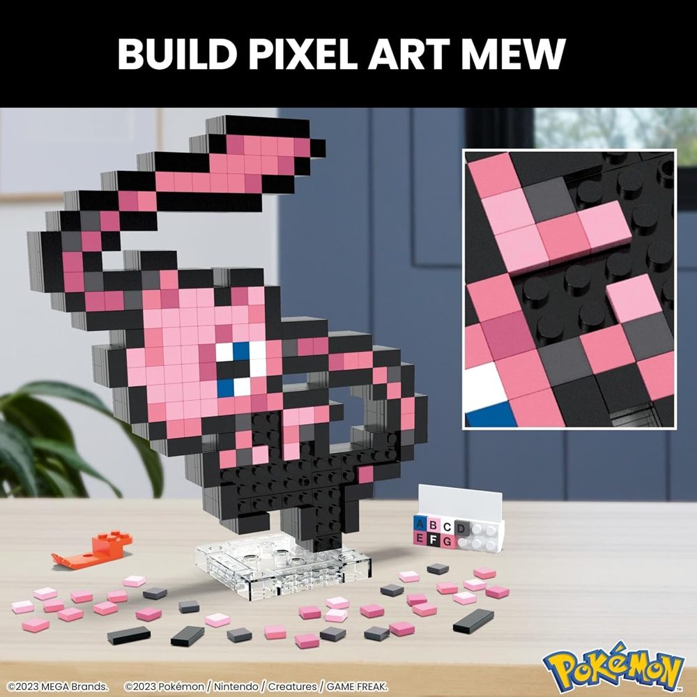 Retro Pixel Art Mew, 434 Pieces — view 5