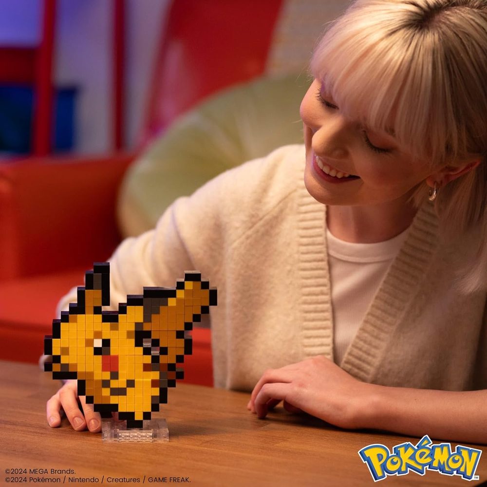 Retro Pixel Art Pikachu, 400 Pieces — view 3