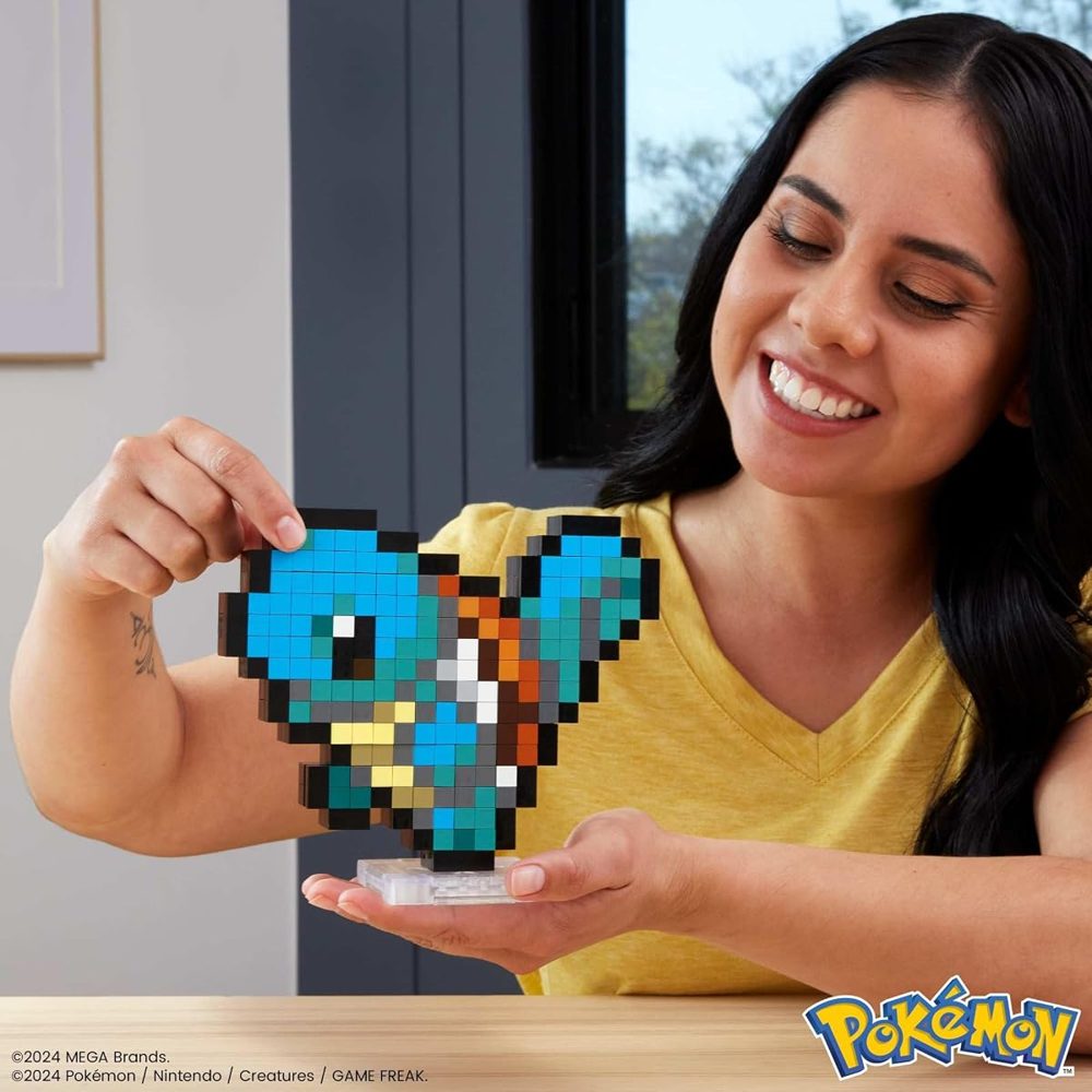 Retro Pixel Art Squirtle, 367 Pieces — view 3