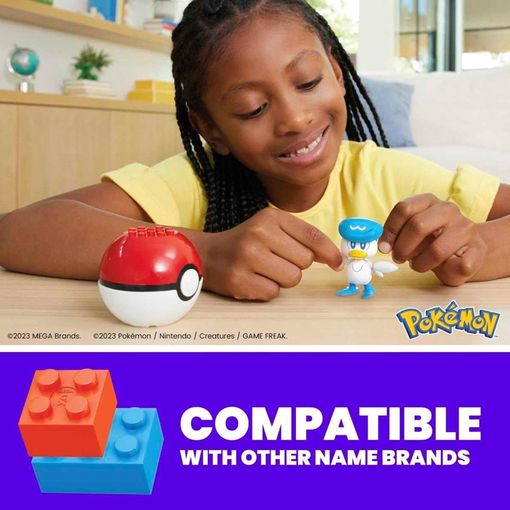 Quaxly Poké Ball Building Set — view 3