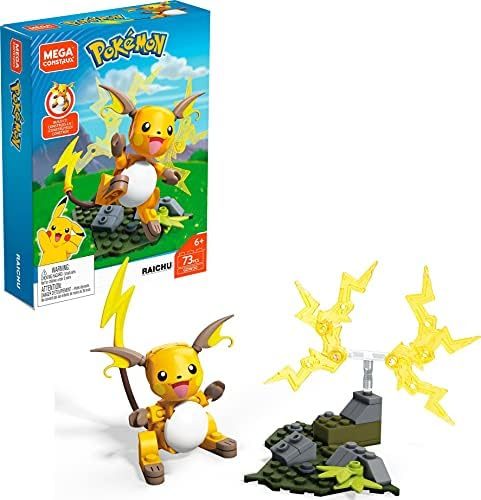 Raichu with swiveling lightning tail and electric effects
