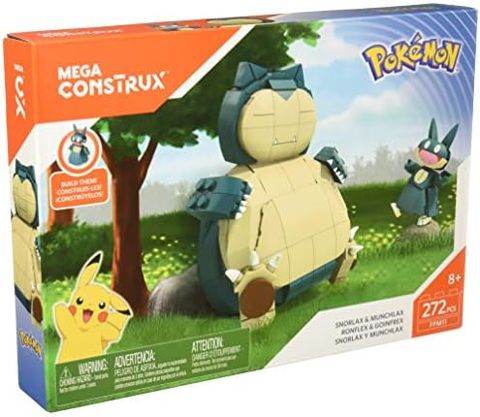 Buildable Snorlax and Munchlax figures together