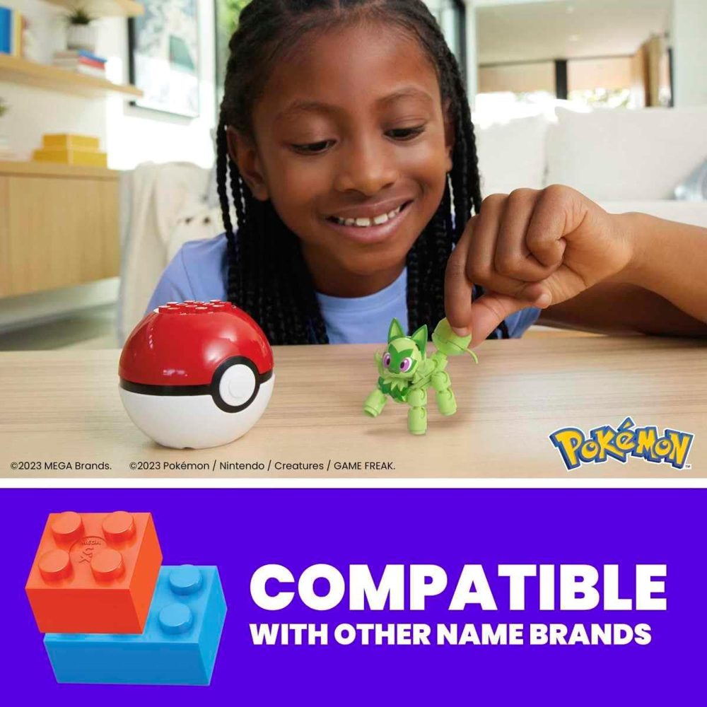 Sprigatito Poké Ball Building Set — view 3