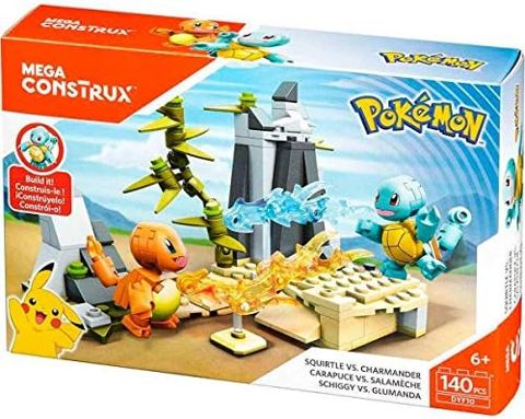 Squirtle and Charmander battling with transparent effects