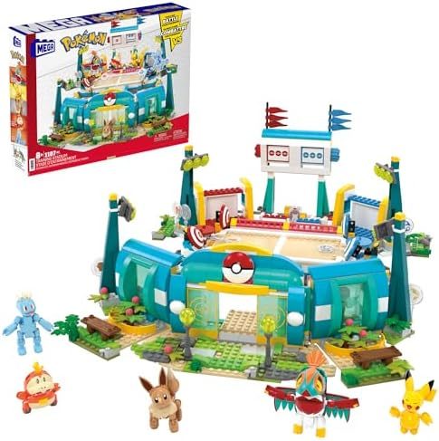 Pokémon training stadium build with five figures
