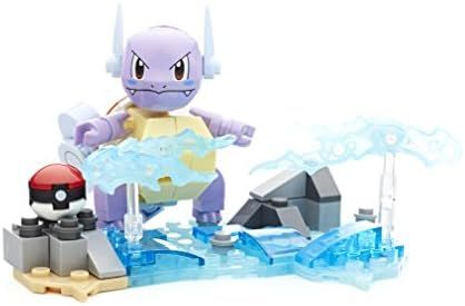Wartortle figure on a water base with transparent splash