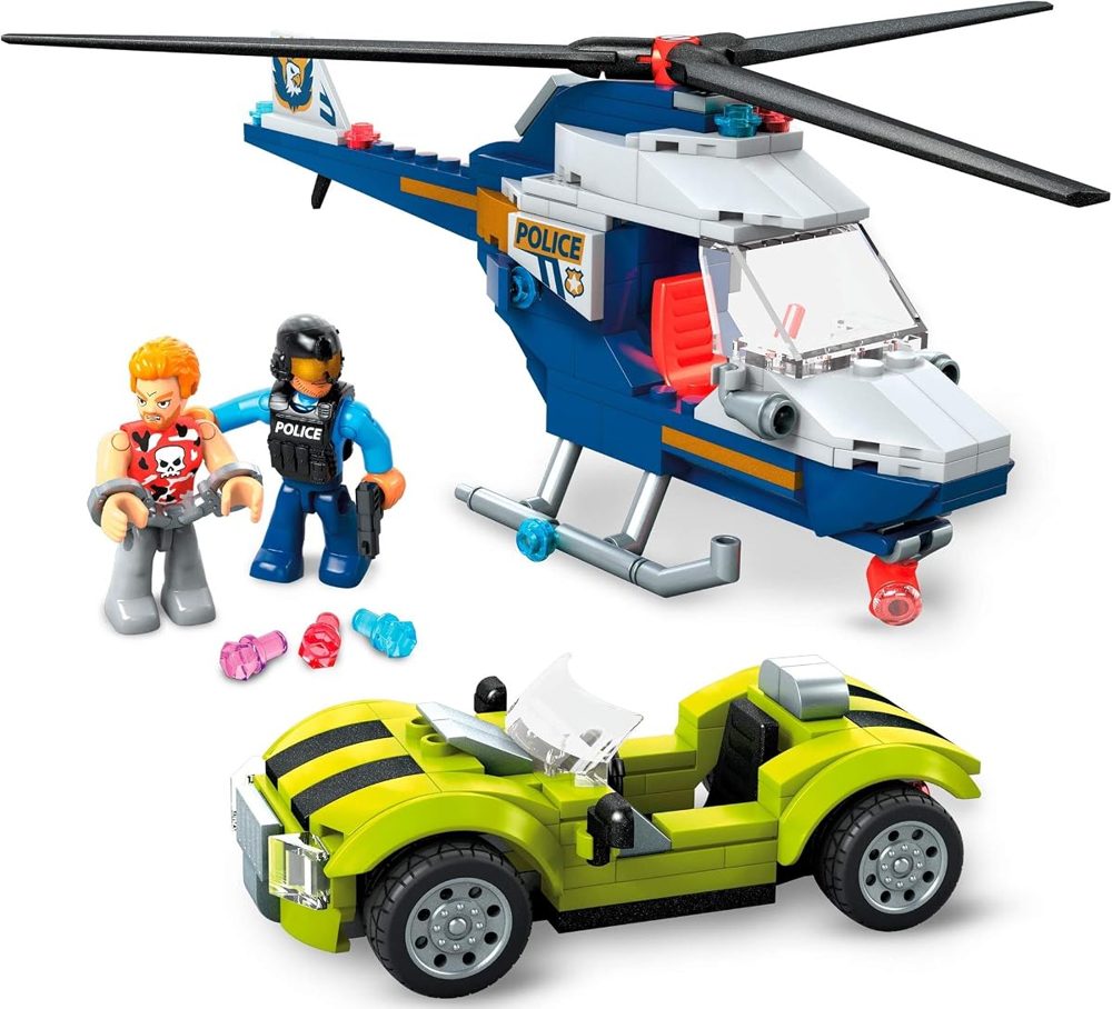 Police Chase Helicopter and Car, 253 Pieces — view 3