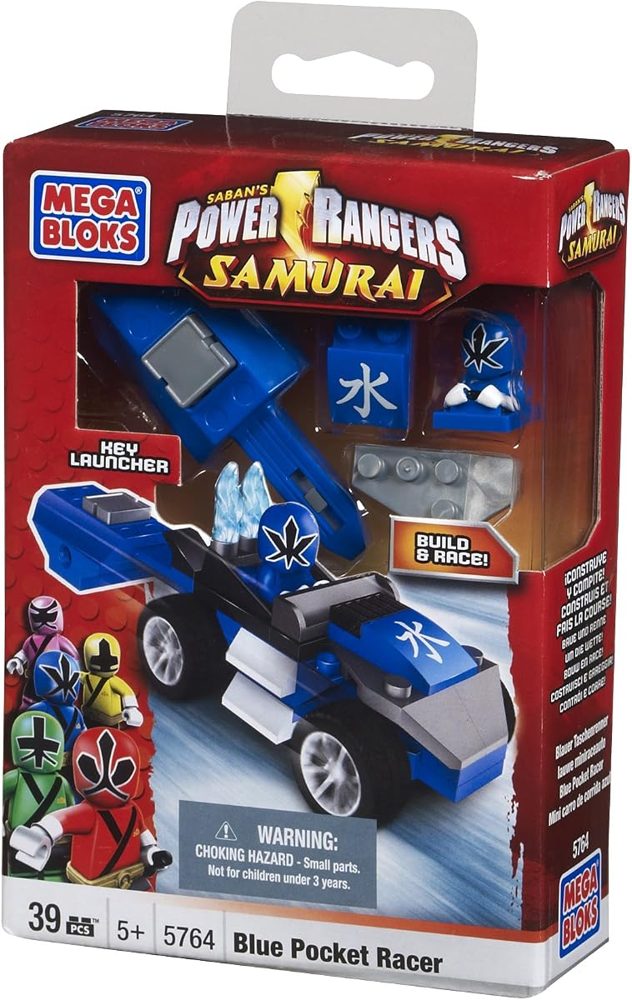 Power Rangers Blue Pocket Racer — view 2