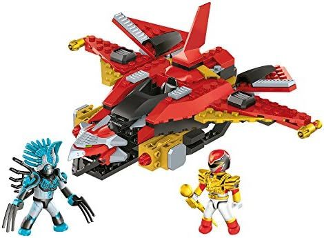 Megaforce Red Ranger and Vrak with dragon ship