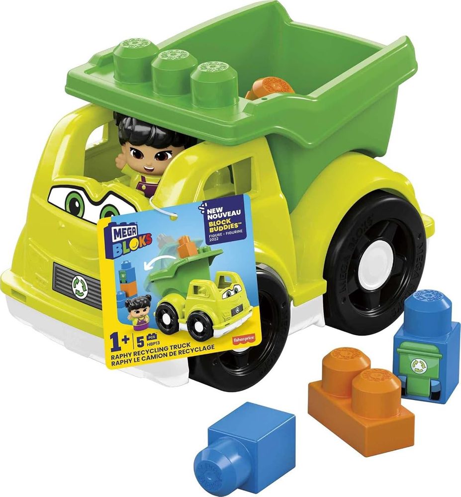 Raphy Recycling Truck with Block Buddies Driver — view 2