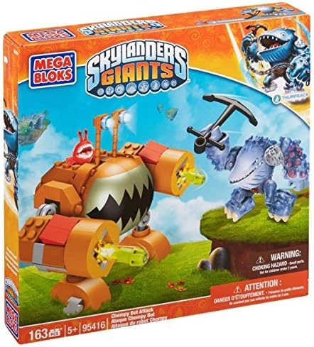 Chompy Bot mech battling Thumpback Skylanders Giant figure