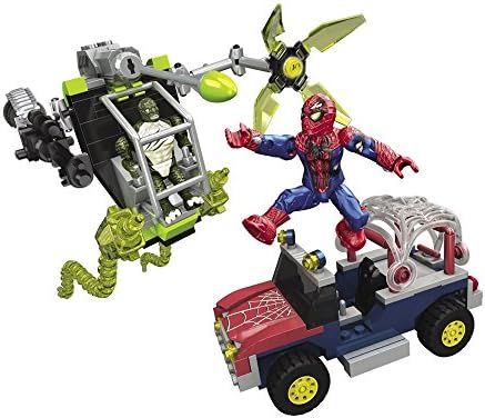 Spider-Man jeep and Lizard attack walker building set
