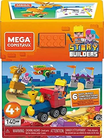 Story Builders Saga set with brick plane, castle and giraffe