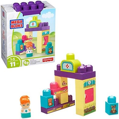 Toddler pet vet clinic playset with veterinarian figure