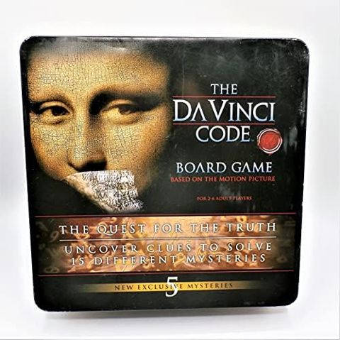 The Da Vinci Code mystery board game box