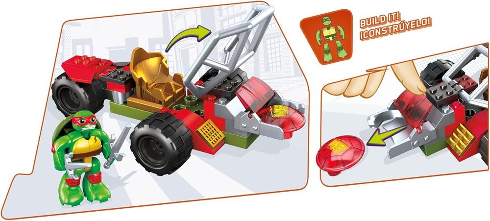TMNT Half-Shell Heroes Raph Shell Cycle — view 4
