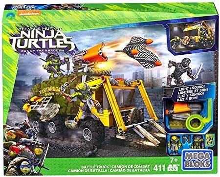 TMNT battle truck with launchers and Turtle figures