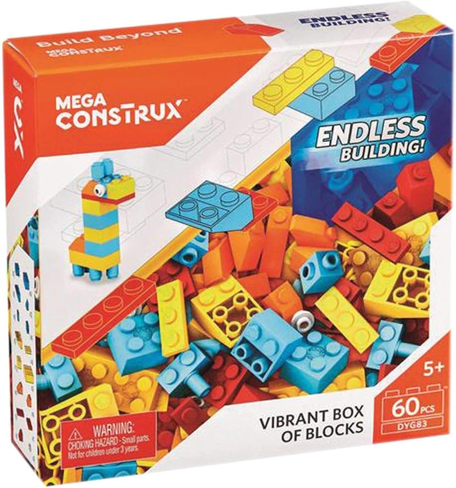 Vibrant Box of Blocks, 60 Pieces — view 5