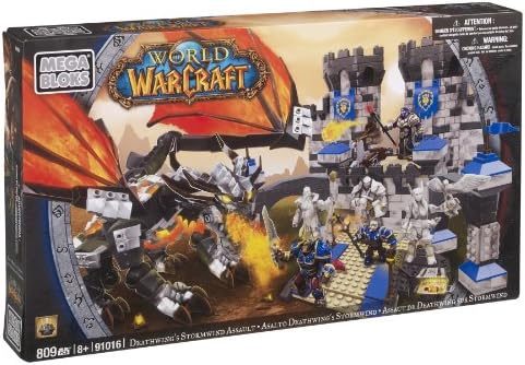 World of Warcraft Deathwing dragon attacking Stormwind Castle build